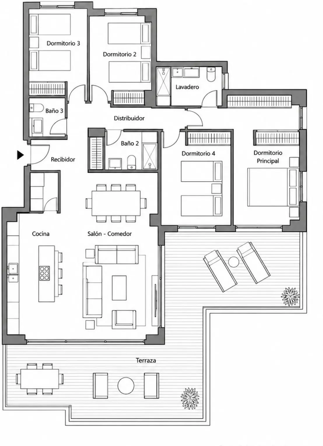 Middle Floor Apartment in Estepona