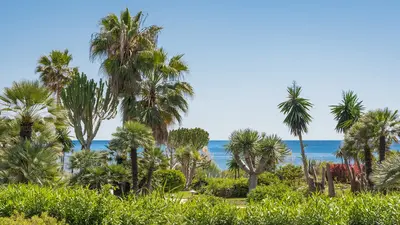 Frontline Beach Garden Apartment in Costalita